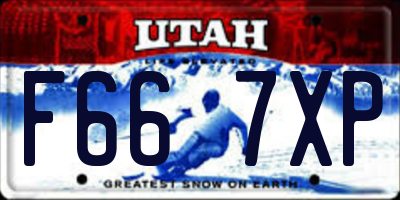 UT license plate F667XP