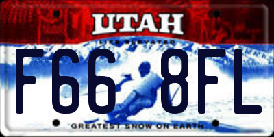 UT license plate F668FL