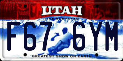 UT license plate F676YM