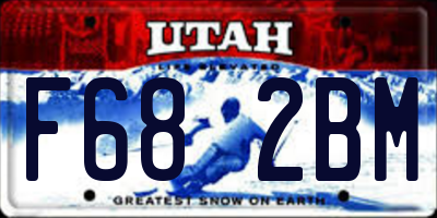 UT license plate F682BM