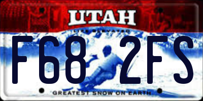 UT license plate F682FS