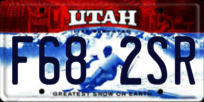 UT license plate F682SR