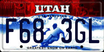 UT license plate F683GL