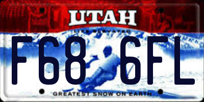 UT license plate F686FL