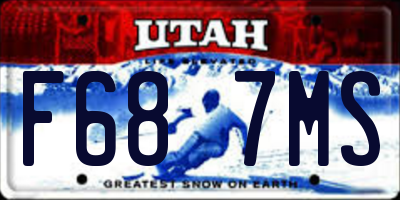 UT license plate F687MS