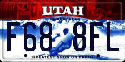 UT license plate F688FL