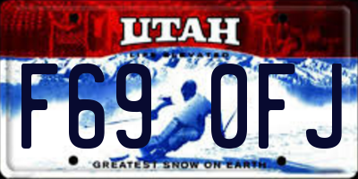 UT license plate F690FJ