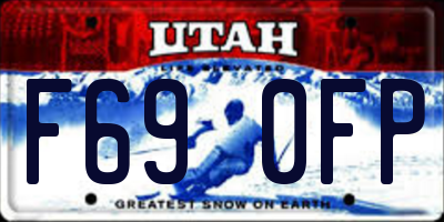 UT license plate F690FP