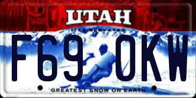 UT license plate F690KW