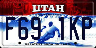 UT license plate F691KP