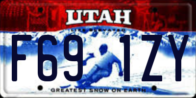 UT license plate F691ZY