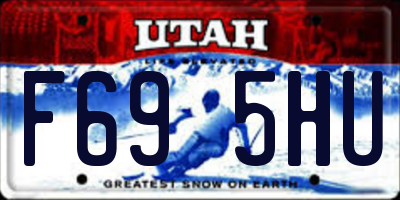 UT license plate F695HU