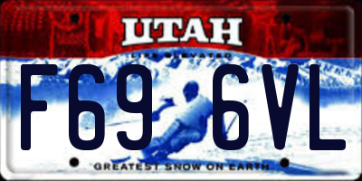 UT license plate F696VL