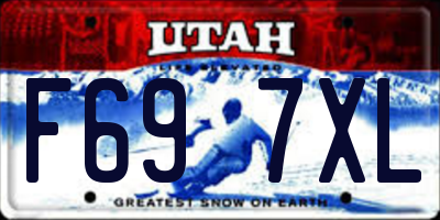UT license plate F697XL