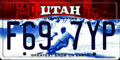 UT license plate F697YP