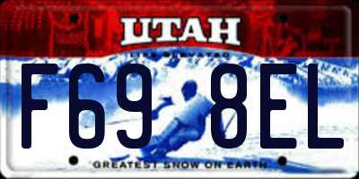 UT license plate F698EL