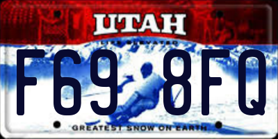 UT license plate F698FQ