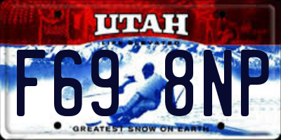 UT license plate F698NP
