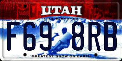 UT license plate F698RB