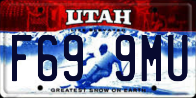 UT license plate F699MU
