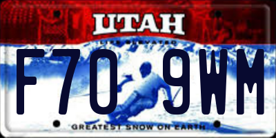 UT license plate F709WM