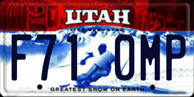 UT license plate F710MP