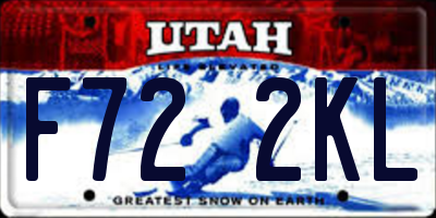 UT license plate F722KL