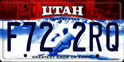 UT license plate F722RQ