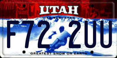 UT license plate F722UU