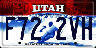 UT license plate F722VH