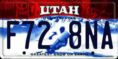 UT license plate F728NA