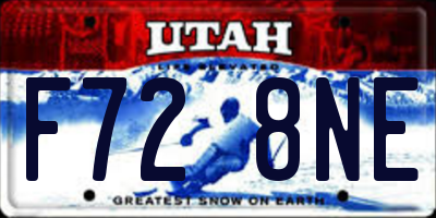 UT license plate F728NE