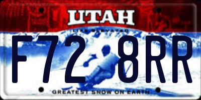UT license plate F728RR