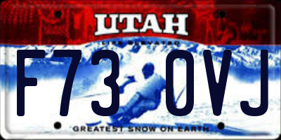 UT license plate F730VJ