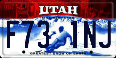 UT license plate F731NJ