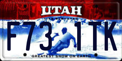 UT license plate F731TK