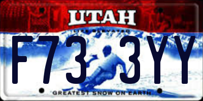 UT license plate F733YY