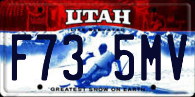 UT license plate F735MV