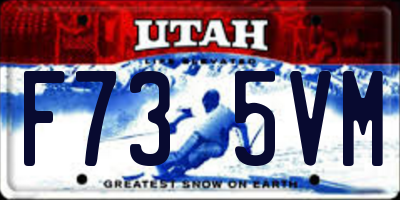UT license plate F735VM
