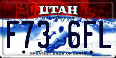 UT license plate F736FL