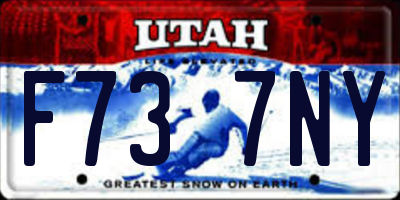 UT license plate F737NY