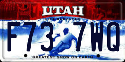 UT license plate F737WQ
