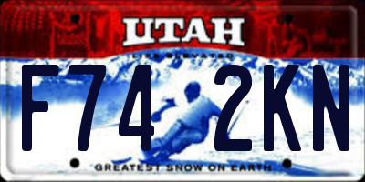 UT license plate F742KN