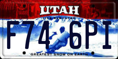 UT license plate F746PI