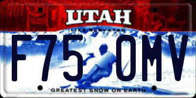 UT license plate F750MV