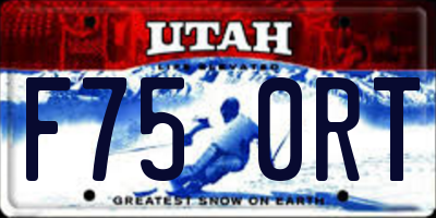 UT license plate F750RT