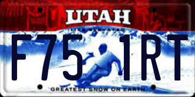 UT license plate F751RT