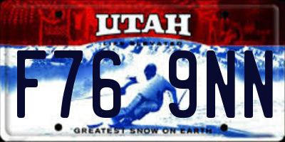 UT license plate F769NN