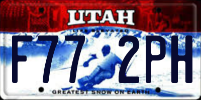 UT license plate F772PH
