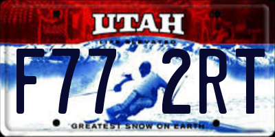 UT license plate F772RT